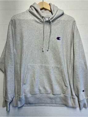 Champion Reverse Weave Hoodie Men’s Large Gray • Vintage 2000s Honduras Tag